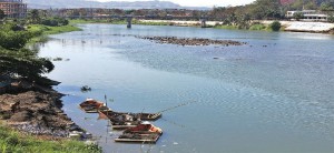 RIVER CHOKING WITH SILT