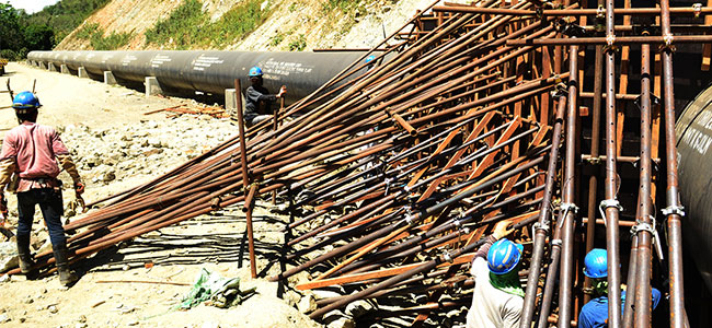 Hydro firm to continue construction works despite weather
