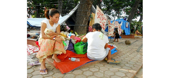 Displaced indigenes camp out at capitol grounds