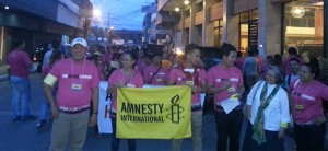 Amnesty International takes to the streets