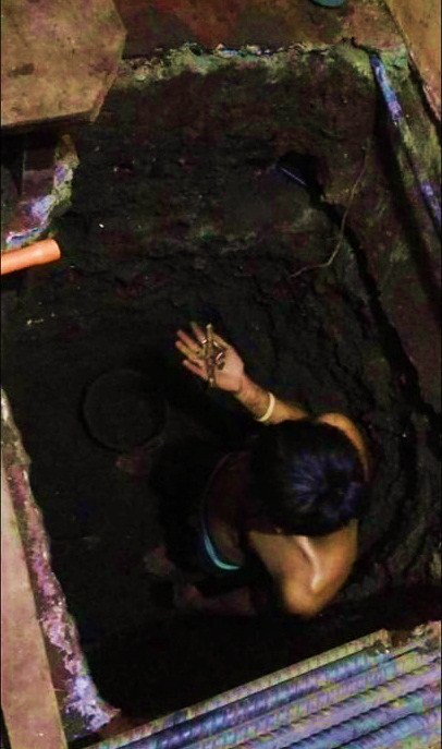Human bones dug up during office renovation