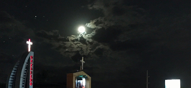 SUPERMOON OVER NAZARENO PARISH CHURCH