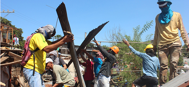 Demolition displaces 176 families