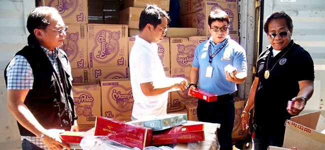 Customs bureau nets P15m worth of hot cigarettes