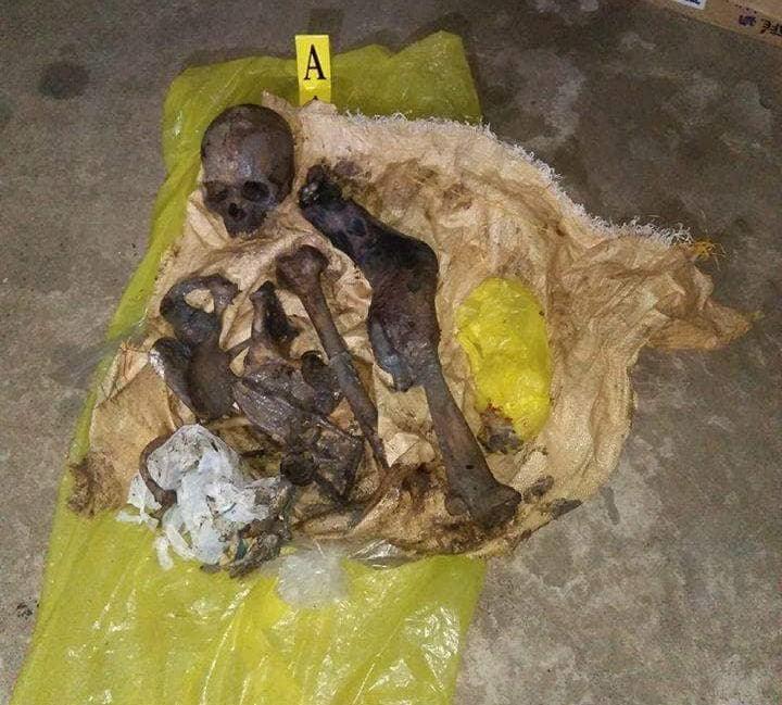 Soldiers recover guerrilla’s skeletal remains