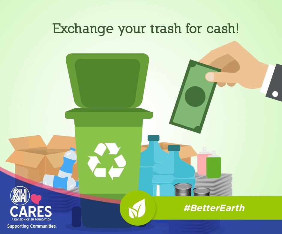 RECYCLE TRASH AND GET CASH AT SM