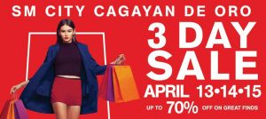 3 DAY SALE AT SM CITY CAGAYAN DE ORO
