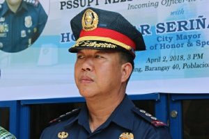 City Police Director Nelson Aganon during a surprise inspection of a Cagayan de Oro police precinct.