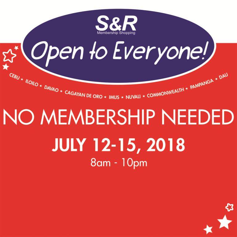 Experience World Class Shopping AT S&R With No Membership Fee Needed