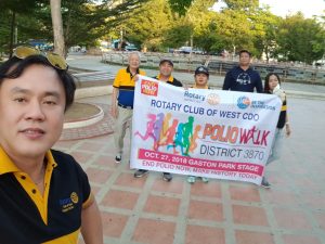 Rotary 3870 End Polio Walk 2018