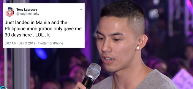 Tony Labrusca earns ire of netizens after NAIA outburst
