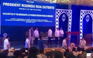 President Duterte leads inauguration of Bangsamoro government