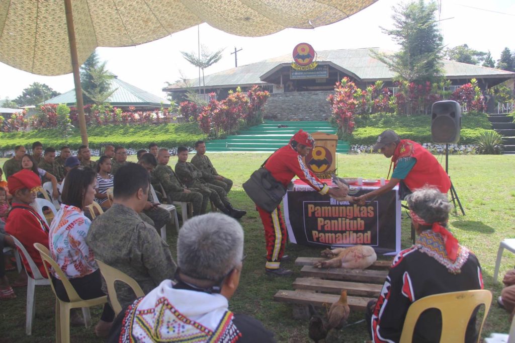 Bukidnon tribal leaders, ex-NPAs, soldiers fortify ties via ritual rites