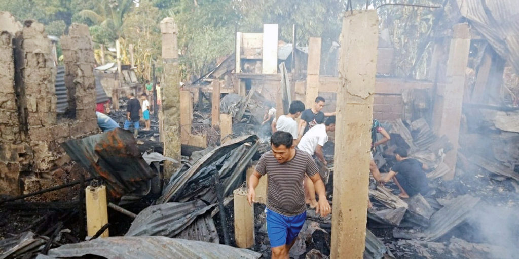 Burgos fire destroys 28 houses