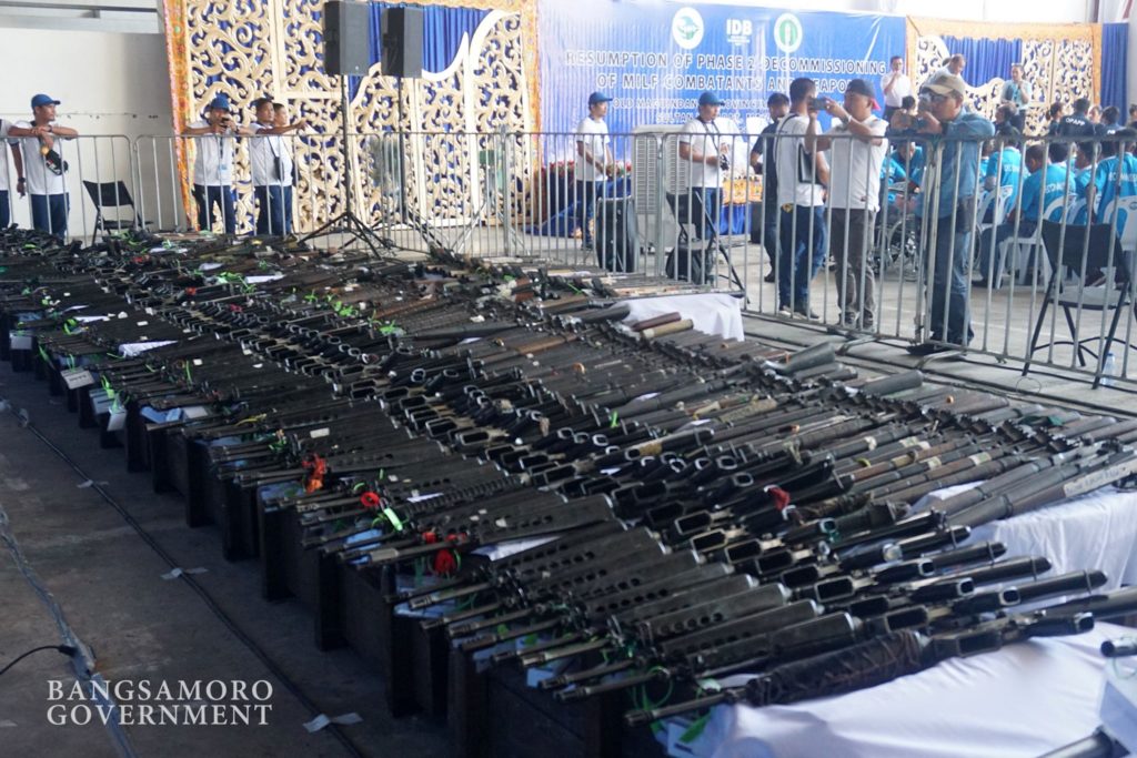Disarming of MILF fighters resumes
