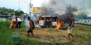 CAR ON FIRE
