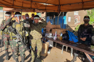 Military distributes self-produced face shields, masks to frontliners