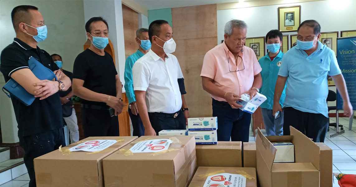 Biz group donates 20k face masks, 50 sacks rice to Oro