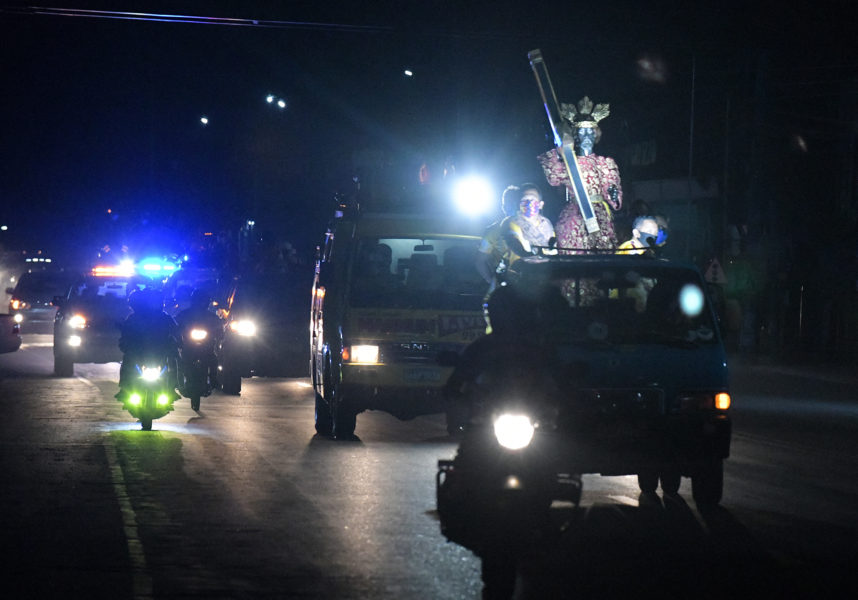 Nazarene procession during curfew hour