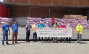 Oro Chinoys donate rice, masks