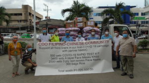 NMMC receives P1 million worth of medical supplies, rice packs from Oro’s Fil-Chinese community