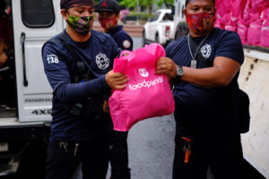 Food and Love delivered: Foodpanda delivers groceries to frontliners