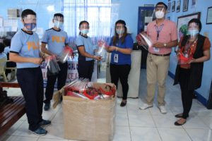 DOST-Camiguin gives out face shields to province’ frontliners