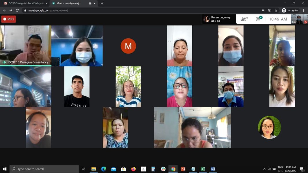 Dost-10 holds food safety webinar for Camiguin online sellers