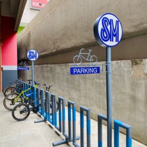 Bike-friendly parking at SM Supermalls