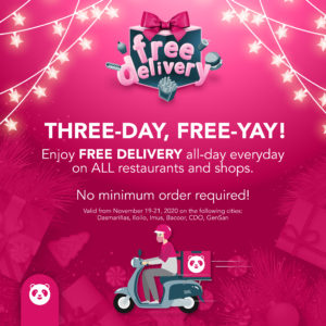 foodpanda celebrates 1st Anniversary in CDO: Hooray for Free Delivery and up to 20% Discounts!