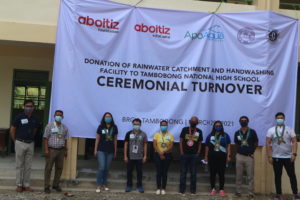 Apo Agua, DCWD turn over rainwater catchment, handwashing facility