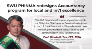 SWU PHINMA redesigns Accountancy program for local and int’l excellence