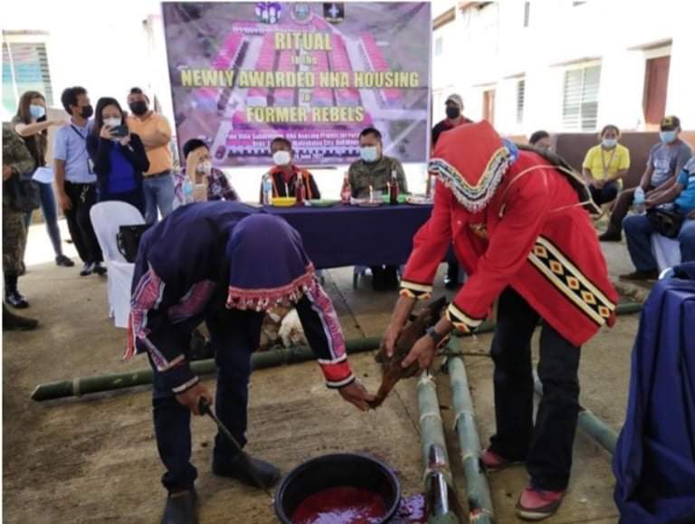 100 ex-NPA rebels open govt-built homes in Bukidnon