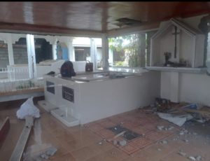 Don Carlos cemetery desecrated