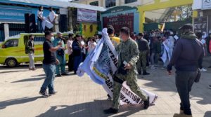 Cops disperse IDPs rallying for Marawi Compensation bill