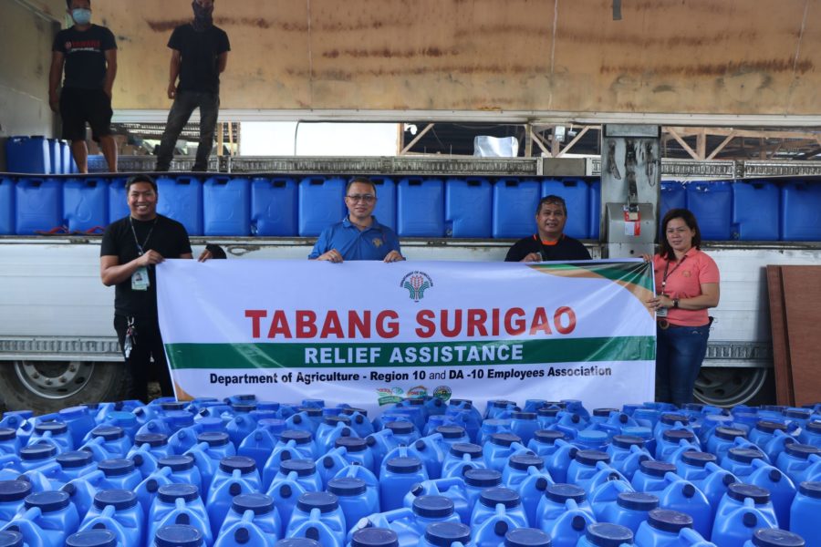 DA-10, employees ram up relief aid to Caraga typhoon-survivors