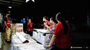 National disaster response team of PRC arrives in Siargao to provide aid