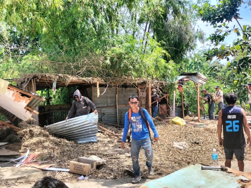 Oro task group tears down illegal structures in Canitoan