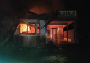 Lightning sets house ablaze in Davao