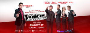 GMA Network’s ‘The Voice Generations’ premiers August 27