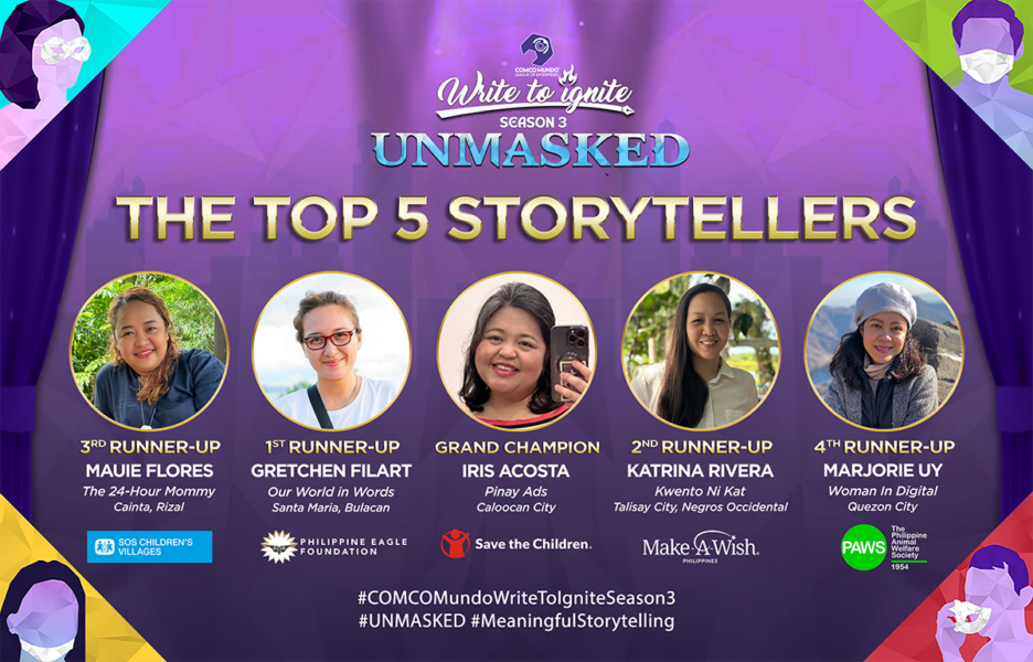 COMCO Mundo League of Enterprises brings back the authentic storytelling roots of Blogging, awards winners of Write to Ignite Season 3