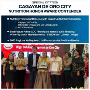 Oro govt up for big nutrition award