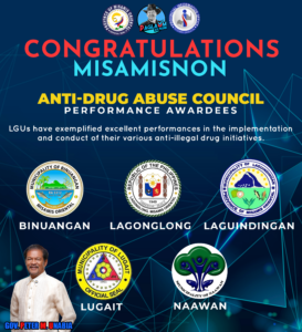 Triumph against Drugs: Five Misamis Oriental municipalities shine in 2023 ADAC national awards