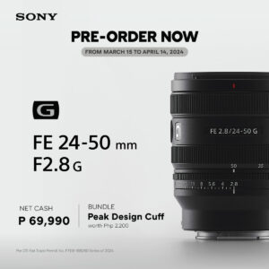 Sony releases new FE 24-50mm F2.8 G lens