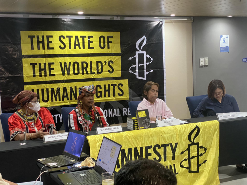 Amnesty International urges PH gov’t to address rights violations