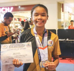 Oro's Rahnee Zelle Unas is best junior Karatedo player
