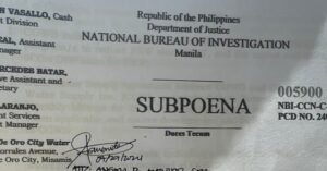 Subpoena by NBI aims to resolve COWD issues