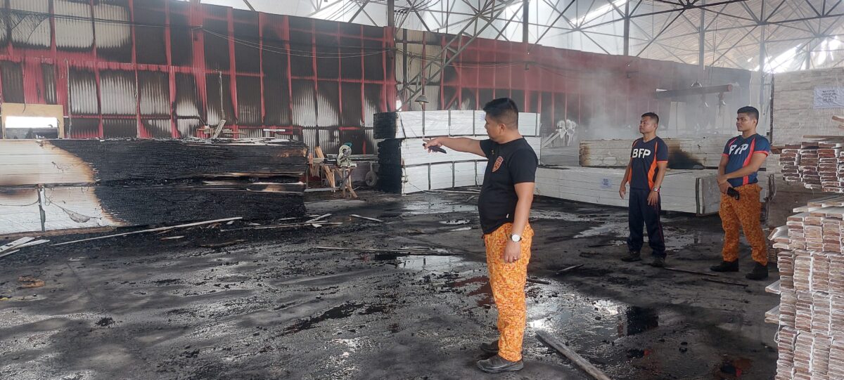 Fire ravages sawmill compound in Gingoog