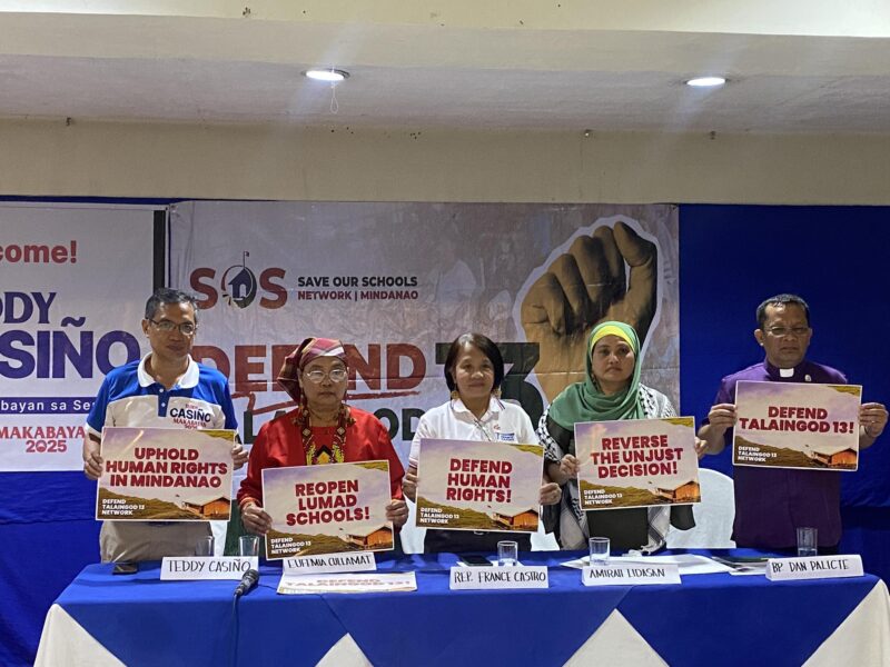Makabayan bloc decries injustice in Talaingod 13 conviction