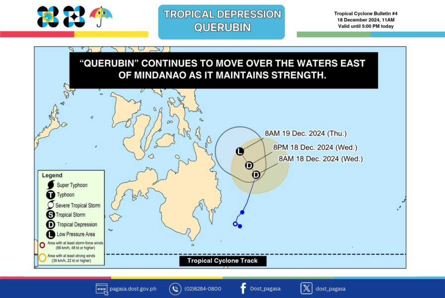 Surigao del Sur preps for TD Querubin